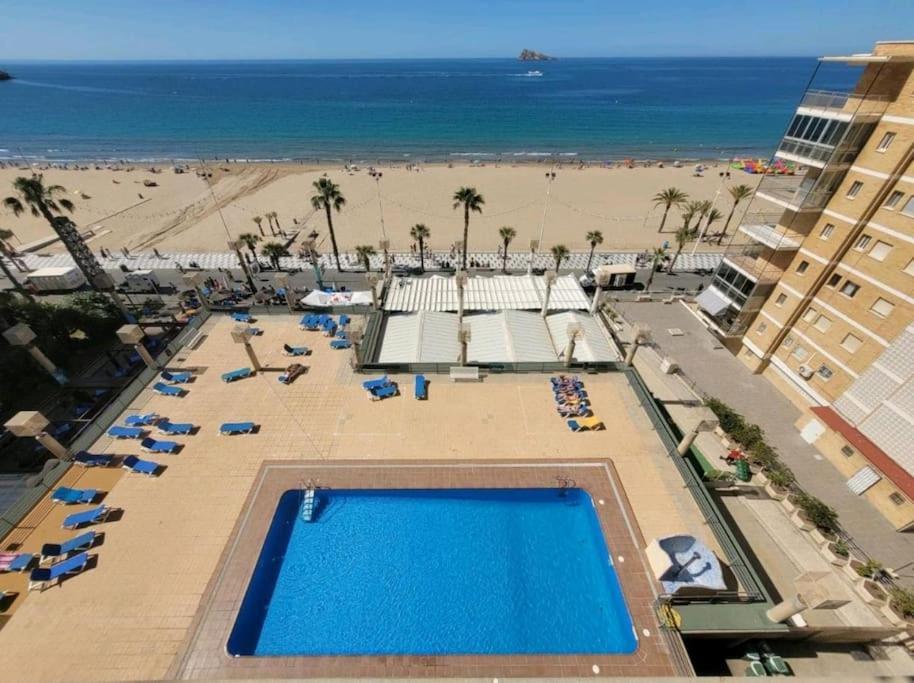 Piso 21 Unico A Pie De Playa En Esquina Daire Benidorm Dış mekan fotoğraf